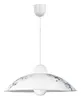 A white pendant light with a decorative pattern. Anteprima dell’immagine prodotto