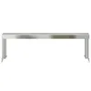 A stainless steel shelf with legs, presented on a white background. Anteprima dell’immagine prodotto