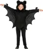Kinder Fledermaus Kostüm – Gr. 104–140 cm – Umhang mit Produktbild-Vorschau 1