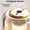 Close-up of the top of a humidifier with a digital display. Produktbild-Vorschau
