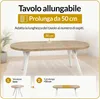 Esstisch Rund Ovo, Esstisch Ausziehbar 80-130 cm, Moderner Produktbild-Vorschau 4