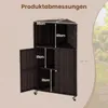COSTWAY Mobile da giardino angolare in polyrattan, mobile Anteprima dell’immagine prodotto 3