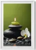 Zen-Entspannung Natur und Steine– Wandbild mit Rahmen – Produktbild-Vorschau 1