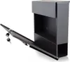 A black mailbox with its door open, showing keys attached. Produktbild-Vorschau