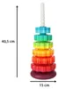 Spirale girandola piramidale torre arcobaleno da impilare Anteprima dell’immagine prodotto 6