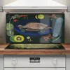 Coloray Küchenrückwand 100x50 Spritzschutz aus Glas - Rund Produktbild-Vorschau 2