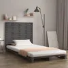 vidaXL Wand Kopfteil Grau 106x3x91,5 cm Massivholz Kiefer - Produktbild-Vorschau 1