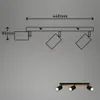 Technical drawing and a small product image of a ceiling spotlight. Produktbild-Vorschau