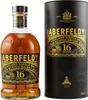 A bottle of Aberfeldy 16 Year Old Highland Single Malt Scotch Whisky and its cylindrical gift packaging are shown against a white background. Produktbild-Vorschau