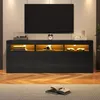 Sweiko 160x35x60cm lesklá TV skrinka s LED osvetlením, 3 Náhľad obrázku produktu 12
