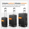 TRAVELY Premium Koffer Set: 77cm, 67cm & 55cm Handgepäck Produktbild-Vorschau 3