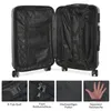 CDGlobal Valise rigide Set de valises 3 pièces avec serrure Voir les images du produit 7