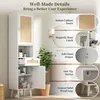 Mobiletto alto da bagno Flieks con ante in rattan, design Anteprima dell’immagine prodotto 6