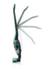 A cordless vacuum cleaner is shown in profile with multiple ghosted images indicating its adjustable handle. Produktbild-Vorschau