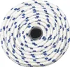 vidaXL Corde de bateau Blanc 12 mm 100 m Polypropylène Voir les images du produit 2