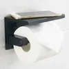 Daalo uchwyt na papier toaletowy z półką czarny Podgląd zdjęcia produktu 5