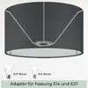 Wogati® Premium Lampenschirm E14/E27 Baumwolle|Farbe: Produktbild-Vorschau 4