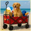 Sunshine roter Strandwagen faltbar Tourist Strand Camping Náhľad obrázku produktu 14