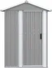 vidaXL Kůlna na nářadí šedá 126x97,5x177 cm Pozinkovaná Náhled obrázku produktu 3