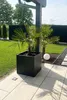 VIVANNO Pflanzkübel Fiberglas BLOCK Würfel, Anthrazit matt Produktbild-Vorschau 5