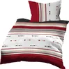 A folded duvet cover and pillowcase set with a striped pattern. Náhled obrázku produktu