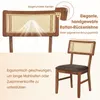 COSTWAY Chaises de salle à manger en rotin, lot de 2, Voir les images du produit 5
