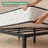 Letto Pieghevole in Metallo 120x200 cm Letto per Ospiti Anteprima dell’immagine prodotto 5