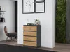 Topeshop M4 ANTRACYT/ARTISAN, Anthrazit, Eiche, 4 Produktbild-Vorschau 14