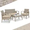 CASARIA® Gartenmöbel Set Wetterfest 4 Personen Outdoor Produktbild-Vorschau 1