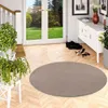 Velours Teppich Joy Taupe Rund, Größe:133 cm Rund Produktbild-Vorschau 1