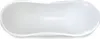 A top-down view of a white, oval-shaped bathtub on a white background. Produktbild-Vorschau