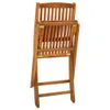 vidaXL Sedie da giardino pieghevoli 2 pz. Legno massiccio Anteprima dell’immagine prodotto 10
