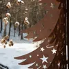 sapin de Noël 3D en acier avec rouille noble H140 cm - Voir les images du produit 1