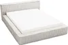 A bed frame with a mattress on a white background. Produktbild-Vorschau
