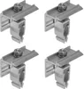 4x ALU Endklemme silber Easy-Click-System 30-45mm Solar PV Produktbild-Vorschau 1