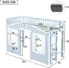 Flieks Etagenbett 90x200cm mit Rausfallschutz, Kinderbett Produktbild-Vorschau 7