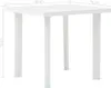 vidaXL Tavolo da giardino bianco 80x75x72 cm in plastica Anteprima dell’immagine prodotto 11