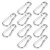 10Pcs Gancio a molla in acciaio inox a scatto Moschettone Anteprima dell’immagine prodotto 1