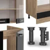 Eckküche Vicco R-Line Schwarz Hochglanz/Goldkraft Eiche 287 Produktbild-Vorschau 7