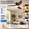 Ventilateur de Plafond 100cm avec Éclairage et Télécommande Voir les images du produit 5