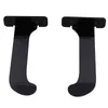 Two black acrylic wall mounts for yoga mats, shown against a white background. Podgląd zdjęcia produktu