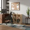 Relaxdays Boekenrek, kubusvorm, lichtbruin Productafbeelding-voorbeeld 3
