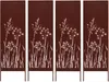 4x Sichtschutz Metall - 160 cm x 50 cm - Edelrost - Produktbild-Vorschau 1