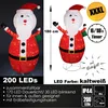 XXXL LED Weihnachtsfigur 180 cm Weihnachtsmann Figur Produktbild-Vorschau 1
