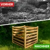Moderner Komposter aus Lärchenholz Massivholz Produktbild-Vorschau 6