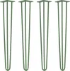 Four green hairpin legs are arranged in a row against a white background. Podgląd zdjęcia produktu