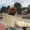 Košík na bicykel pre psa na nosiči, prútený košík, košík na Náhľad obrázku produktu 8