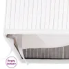 Panier à linge avec 2 sections bambou blanc 100 L Voir les images du produit 8