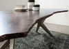 MASSIVMOEBEL24.DE Baumtisch Akazie 160x90x76 grau lackiert Produktbild-Vorschau 5