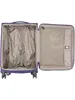 An open blue suitcase with a gray interior, showing the empty compartments. Anteprima dell’immagine prodotto